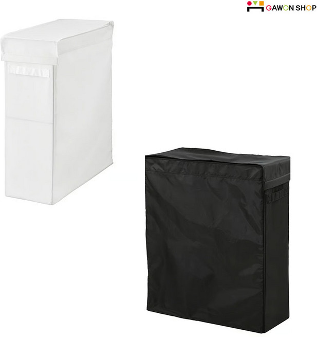 이케아 SKUBB 틈새 수납바구니 겸 빨래바구니 (스탠드형), 블랙