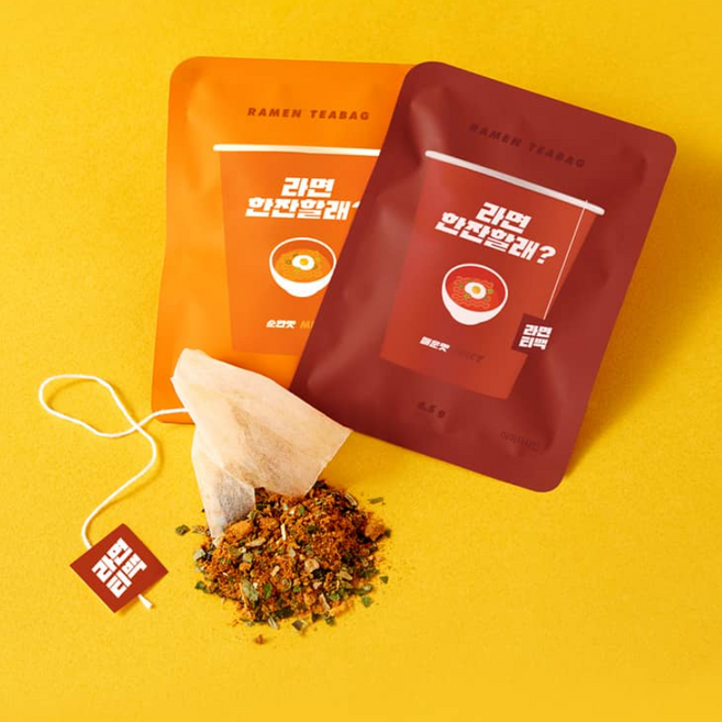 티백 출퇴근길 16개 국산 순한맛8개 해장 라면 국물만먹기 술먹은다음날 매운맛8개, 상세페이지 참조