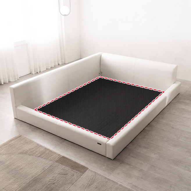 젠티스 저상형/매트리스 전용 에어폼깔판, 블랙