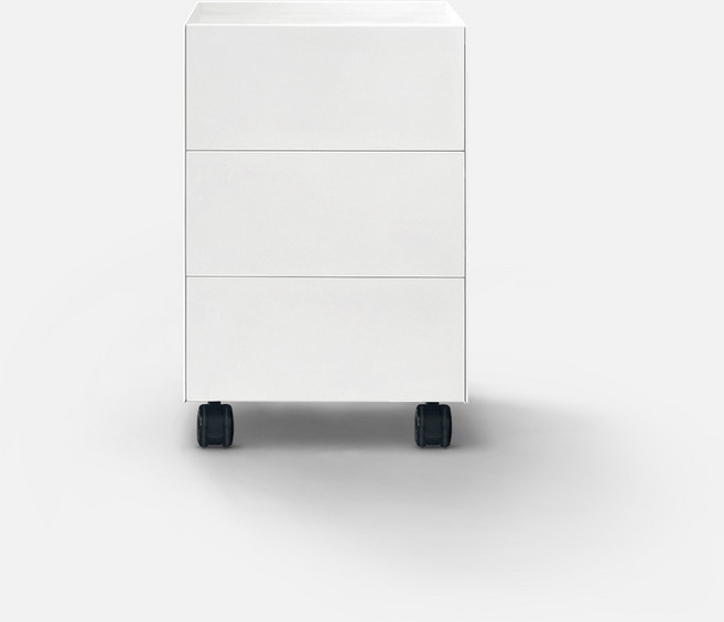 올즈 쿼드 프리미엄 스틸서랍, 3단, 화이트