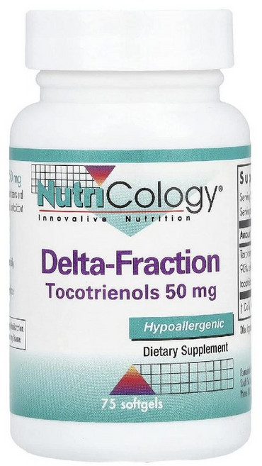 뉴트리콜로지 비타민E 토코트리에놀 50mg Delta-Fraction 소프트젤 75정, 1개