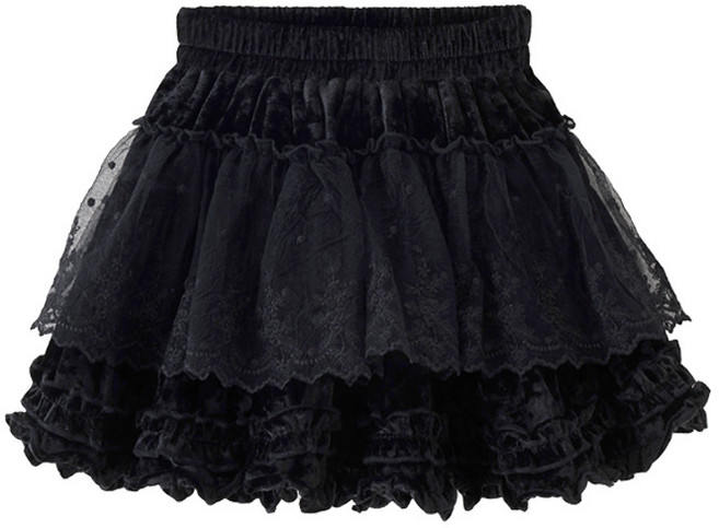 델루비오 여아 주니어 레이스 튜튜 스커트 아동 셔링 치마