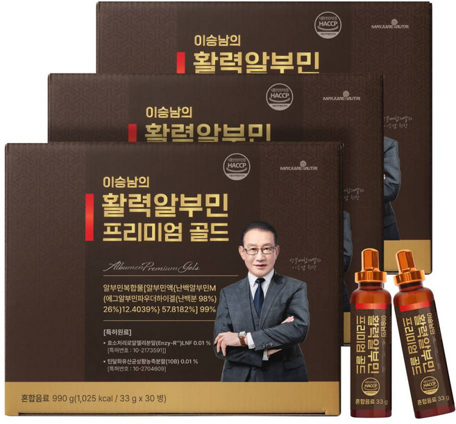 이승남 당제로 마시는 고함량 활력 알부민 프리미엄 골드 특허원료, 90개, 34ml