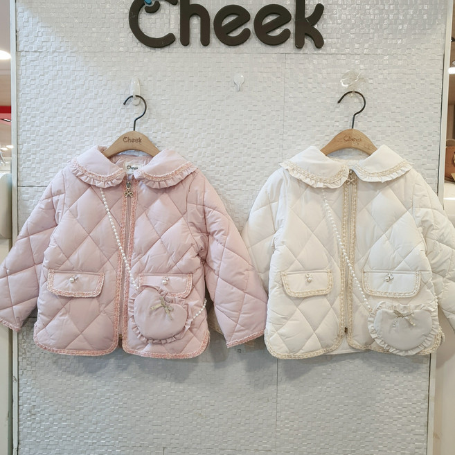 [치크] # 너무예뻐서 아이들이 좋아해요~ 따뜻한 경량 패딩 점퍼~~#가방 SET 경량패딩(웰론)# CKJP25W1G