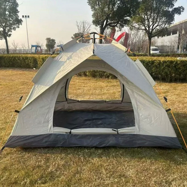 원터치텐트 방수 그늘막 텐트 베이지 휴대용 텐트 한강 피크닉 베어커즈 초간편설치, 2-3인용