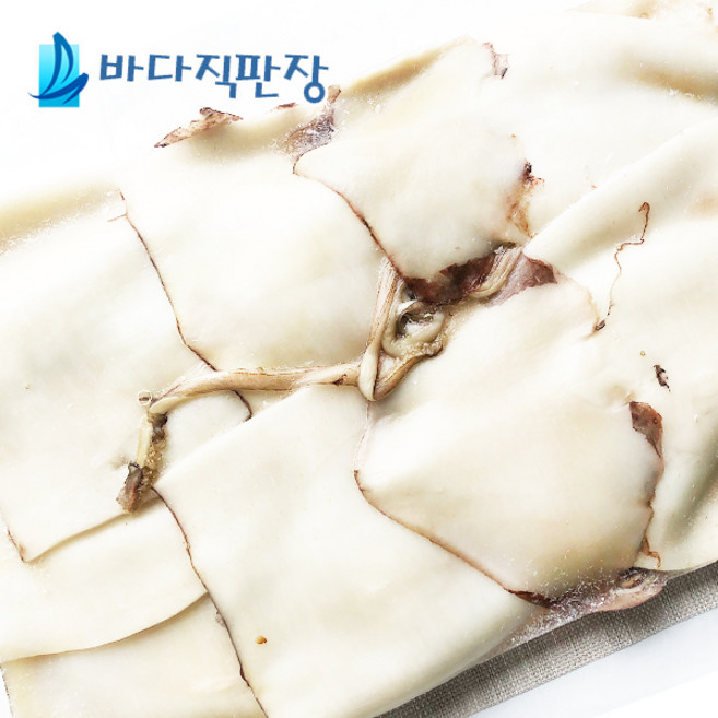 바다직판장 오징어탈피할복 껍질벗긴오징어 4kg(12~15마리), 1박스, 4kg(12~15마리내외)