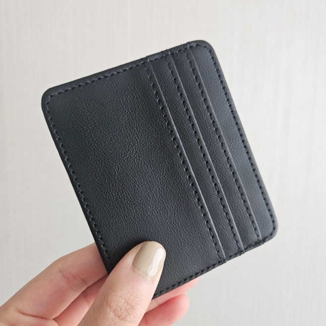 담은픽 심플 슬림 단면 클래식 데일리 4포켓 카드 지갑 남녀공용