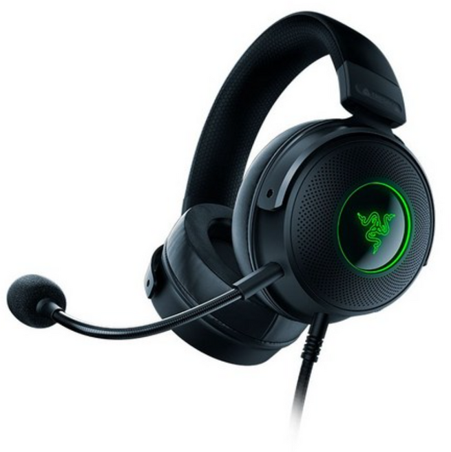 레이저 Kraken V4 헤드셋, RZ04-0517, BLACK 검은색
