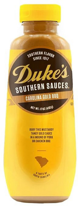 듀크 u2019 테네시 스모크 & 위스키 BBQ 소스 u2013 스모키 볼드 노트 16.5온스(1팩), Carolina Gold, 17 Ounce Pack of 2