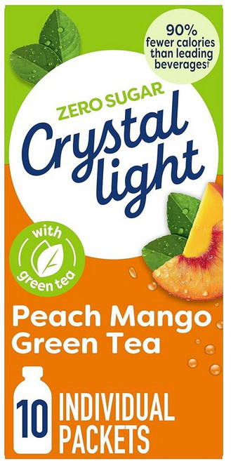 크리스탈라이트 온더고 피치망고 그린티 파우더 10포, 23.2g