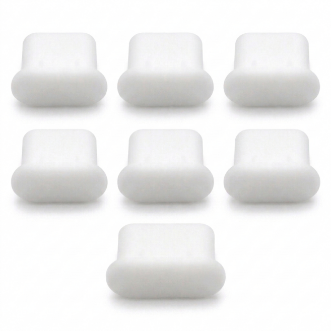 [위너] 실리콘 먼지마개, 7개, C타입, 화이트