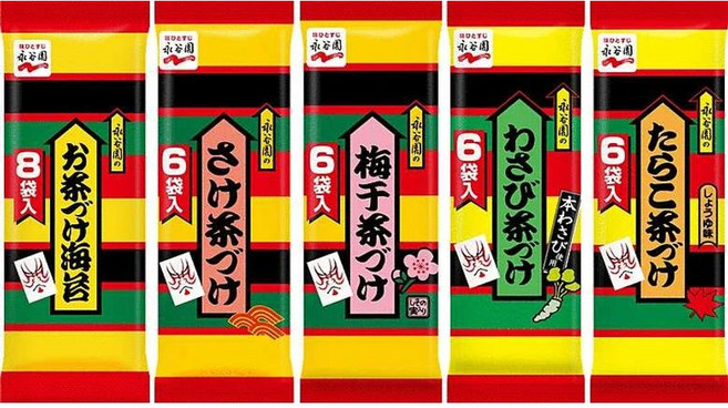 (일본직배송) 나가타니엔 차즈케5종 버라이어티 세트 6개입 5종 (총 30개), 30개, 6g