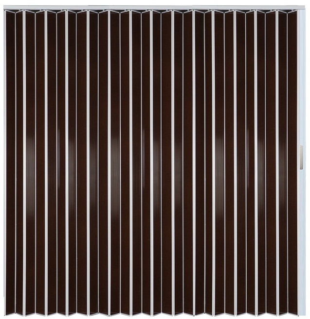 이케이몰 자바라 커튼 접이식 칸막이 문 홀딩도어 편개 더블 딥브라운 가로 165cm x 세로선택