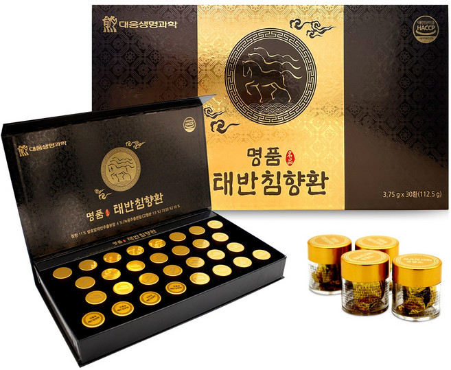 대웅생명과학 명품태반침향환 30환 발효말태반 녹용추출액 고귀한 침향환, 112.5g, 1개