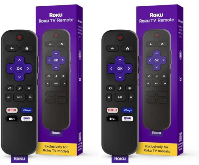 Roku TV 리모컨(공식 제조업체 제품) - 간단한 설정 및 미리 설정된 앱 바로가기 교체 리모컨은 RokuTV 모델 전용(Roku 플레이어 제외)으로 호환됩니다, TV Remote (Roku TV only)