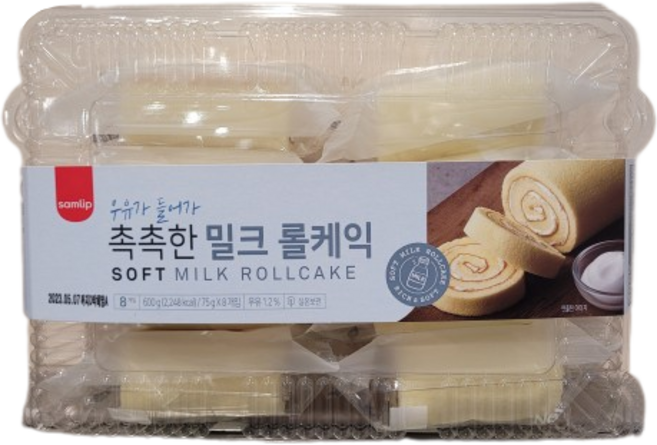 [코스트코] 삼립 밀크롤케익 8개입, 600g, 1개