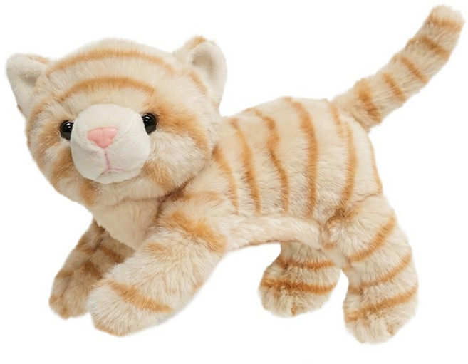 매직캐슬 엎드린 줄무늬 고양이 손인형