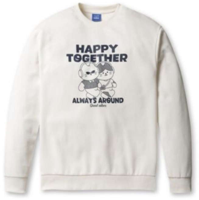 [백화점 정품] 폴햄 남성 여성 어프어프x코숏 세미오버핏 맨투맨 3종택1 (PHG1TR1010 1330 2010)