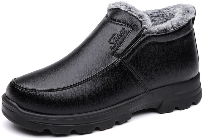 마르도 남성 겨울신발 따뜻한 미끄럼 방지 지퍼 방한 부츠