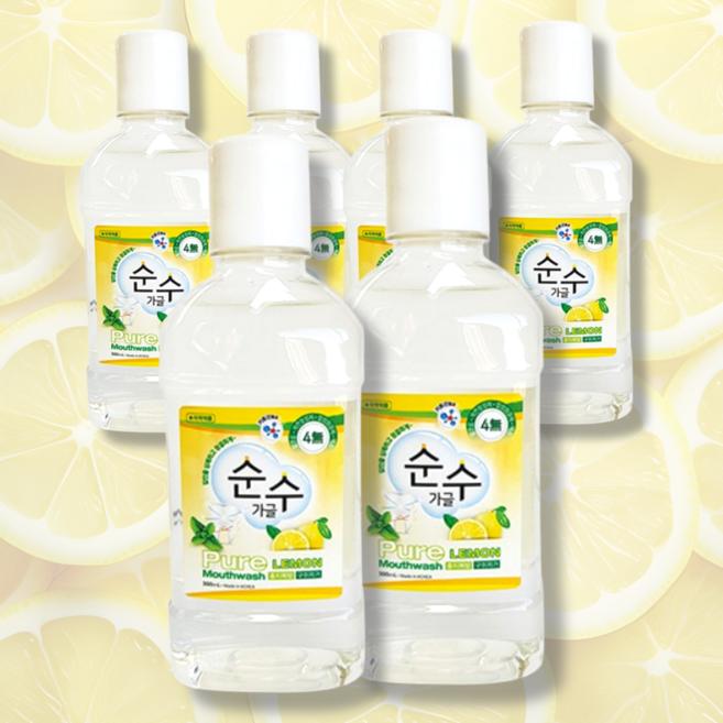 순수가글, 300ml, 6개