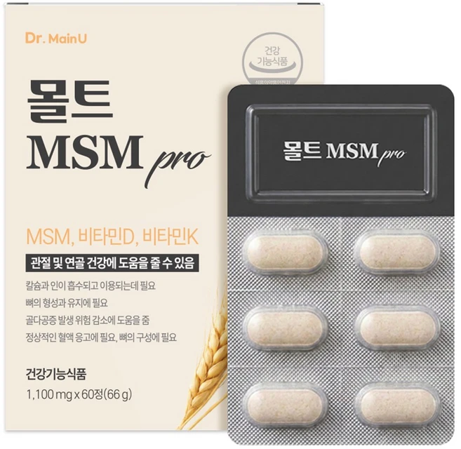 식물유래 몰트 MSM 프로 60정 1개입, 1개 - 쿠팡
