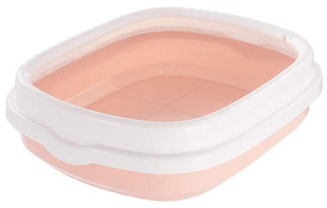 치프몰 고양이 배변판 모래삽 세트 소형, 배변판소형 - 핑크, 1개