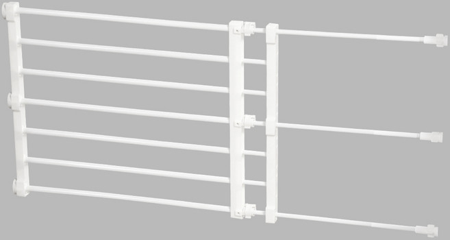 에이치케이셀 길이조절 강아지 여닫이 안전문, 화이트, 1개