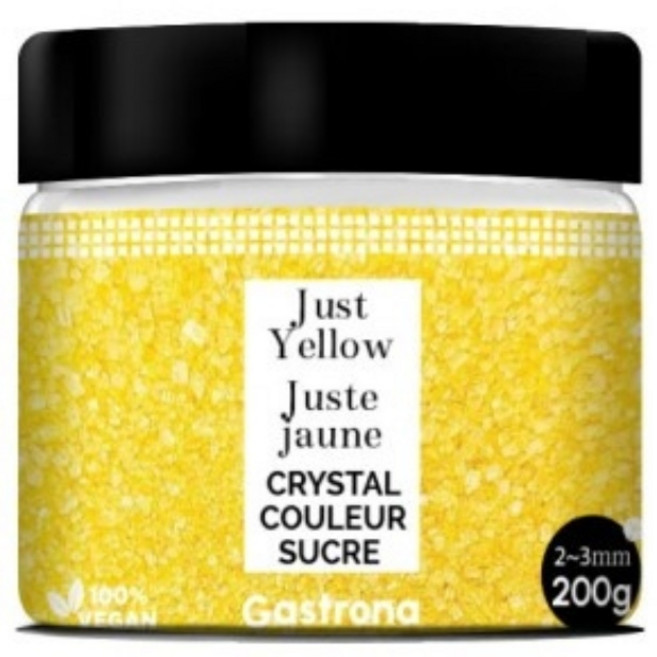 슈가 크리스탈 / 캐러멜 잭 (2mm) / 컬러슈가, 1개, 200g, 저스트 옐로우