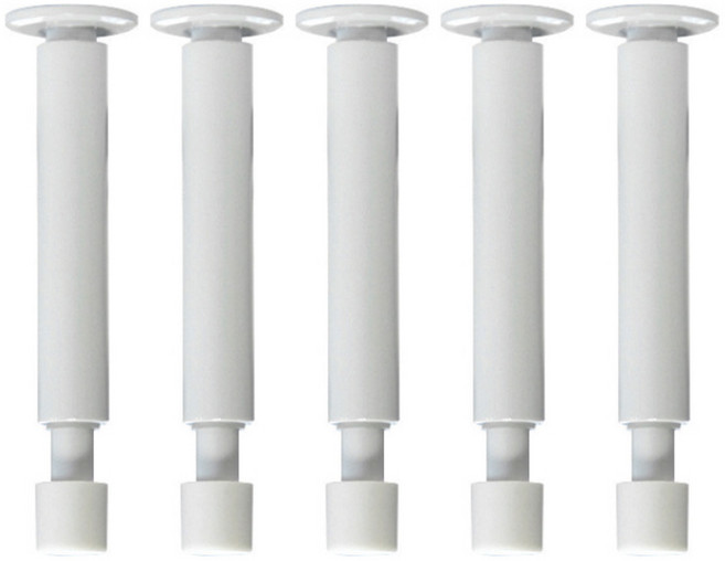 PUREGO 방문 완충 스프링 도어스토퍼 5개, 화이트