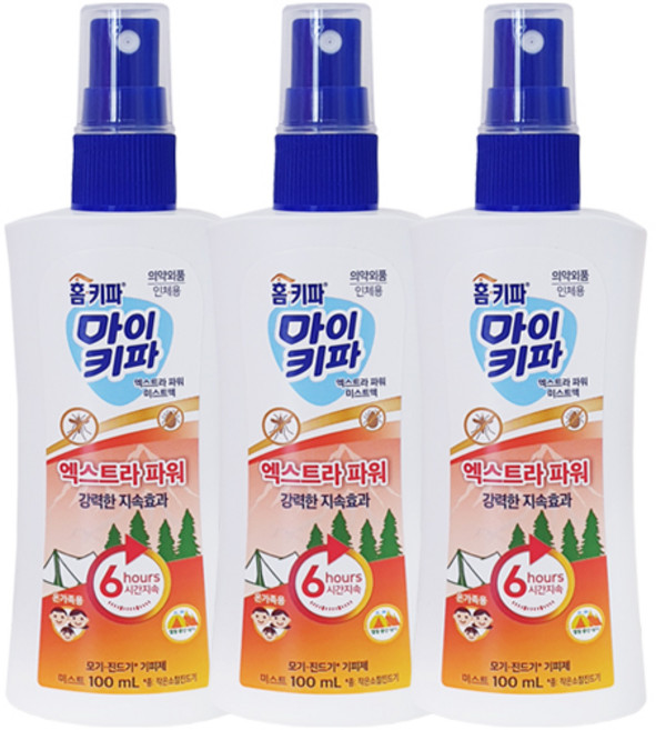 홈키파 마이키파 엑스트라 파워미스트 100ml x3, 단품, 단품