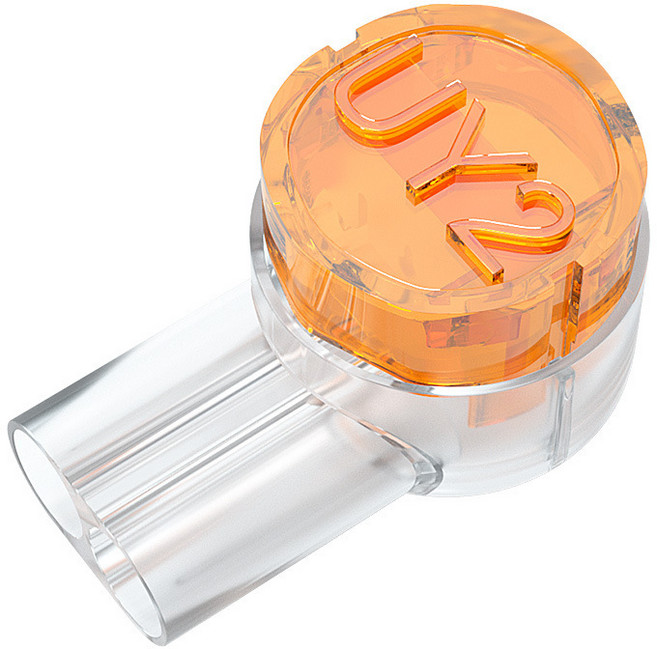 UY2 電線連接器, 白橘, 100個