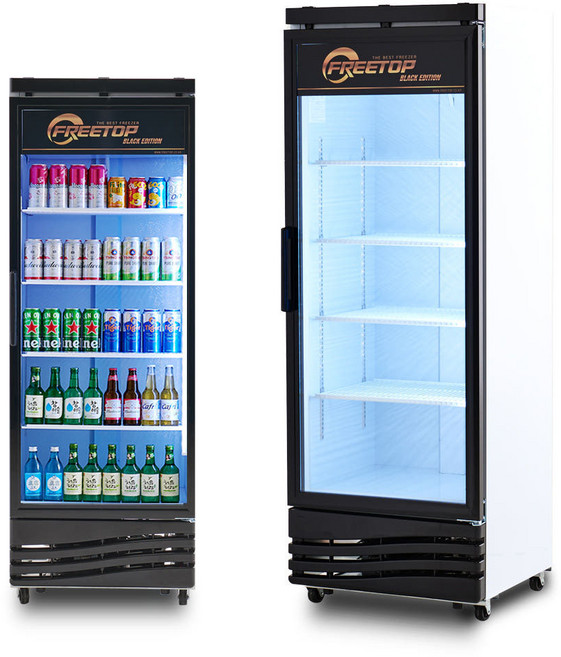 2025년 1등급 음료수 냉장고 음료 카페 사케 술 꽃 주류 업소용 냉장 쇼케이스 FT-470RB 전면블랙, 수도권외 지방 +3만원, 올블랙 (좌도어) +3만원