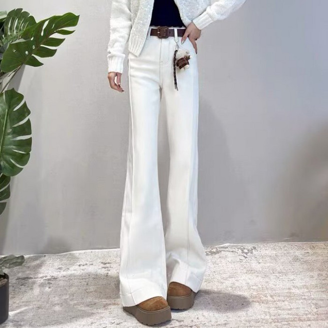 쁘띠꼬모 여성 부츠컷 청바지 하이웨스트 데님 팬츠 편안한 일상 바지 GX1030613