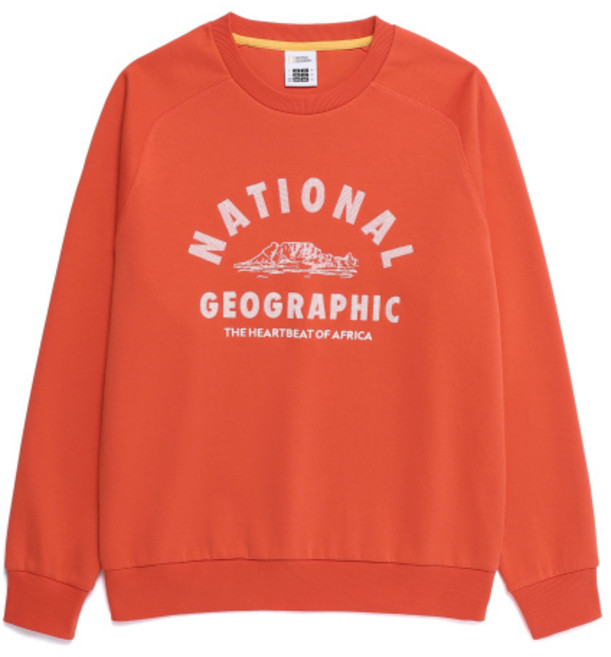 내셔널지오그래픽 NATIONALGEOGRAPHIC N261USW921 론트라 빅아치로고 그래픽 맨투맨 LORANGE N261USW021900 170534