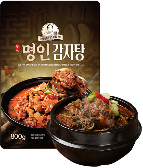 이가네식품 이재수명장 명인의 프리미엄 명인감자탕 1-2인분, 1개, 800g