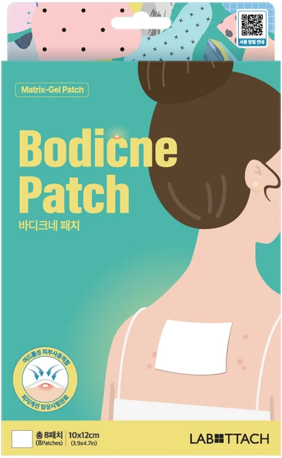 라보타치 바디크네 패치 8매 모공각화증 등드름 엉덩이 목 여드름 가드름, 1개, 8개입 - 쿠팡