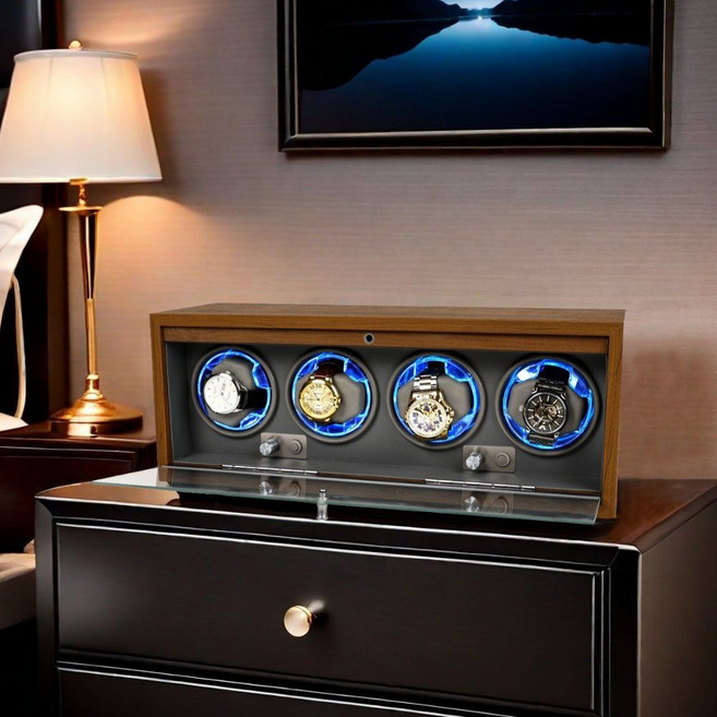 고급 자동 워치 와인더 시계 보관함