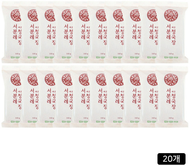 [홈쇼핑] 서일농원 서분례 명인 청국장 매운맛, 110g, 20개
