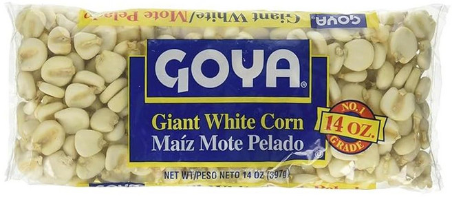 Goya 자이언트 화이트 콘 통 화이트 호미니 말린 화이트 콘 알갱이 마이즈 모테 펠라도, 1개, 397g