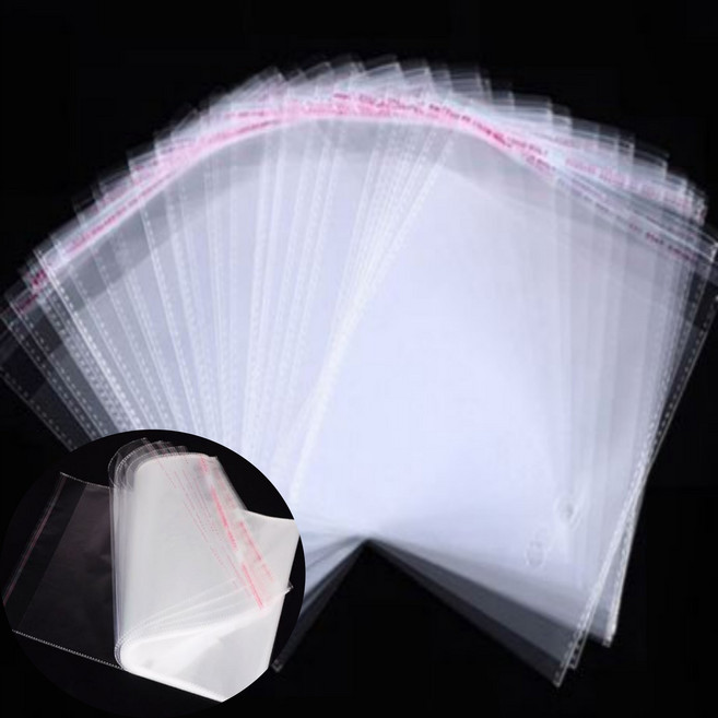 opp 봉투 30 x 40 100매 세트 대형 접착봉투 접착식 포장 비닐 봉투 쿠키, 1개