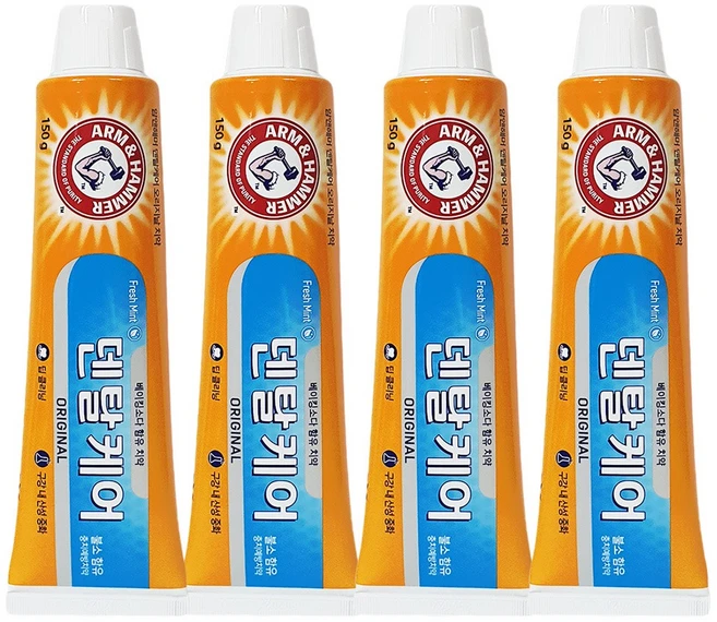 라스 허니허브치약 치태 치석 관리 구취제거 프리미엄 허브 치약, 150g, 4개 - 쿠팡