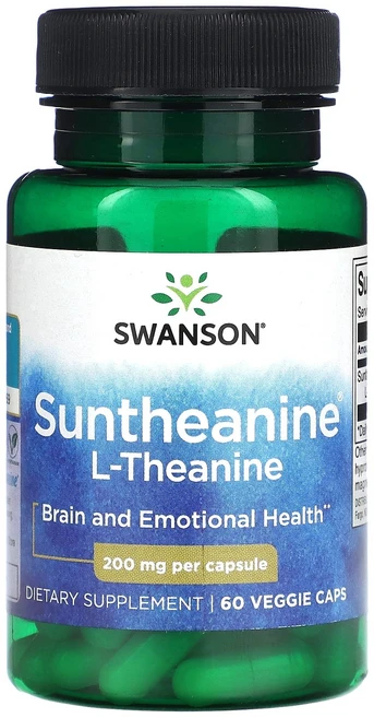 Swanson Suntheanine l-테아닌 200mg 베지 캡슐 60정, SwansonSuntheaninel테아닌200mg베지캡, 1개 - 쿠팡