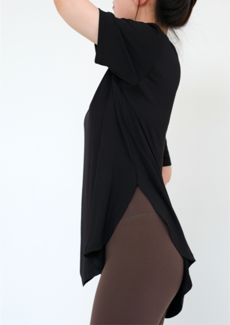 루즈핏 요가복 상의 필라테스 반팔 티셔츠 홈트 운동복