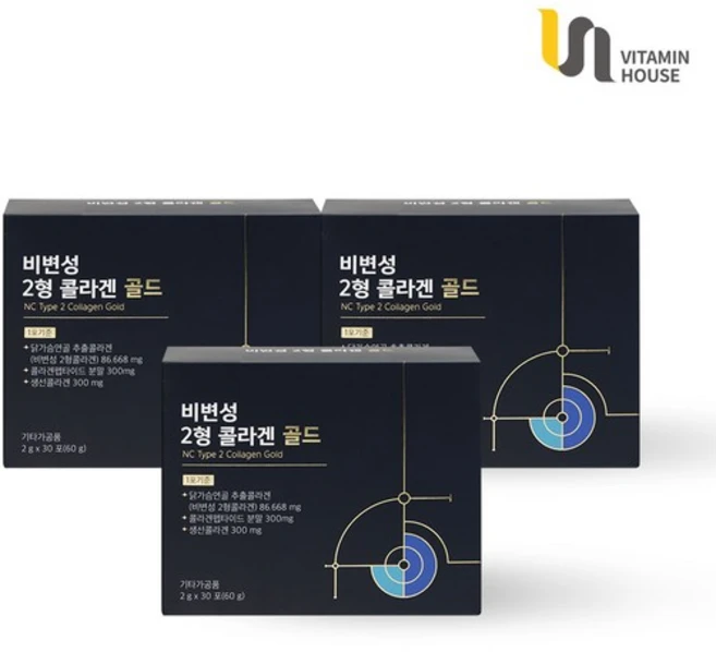 비변성 2형 콜라겐 골드 3박스 (2026-09-01), 60g - 쿠팡