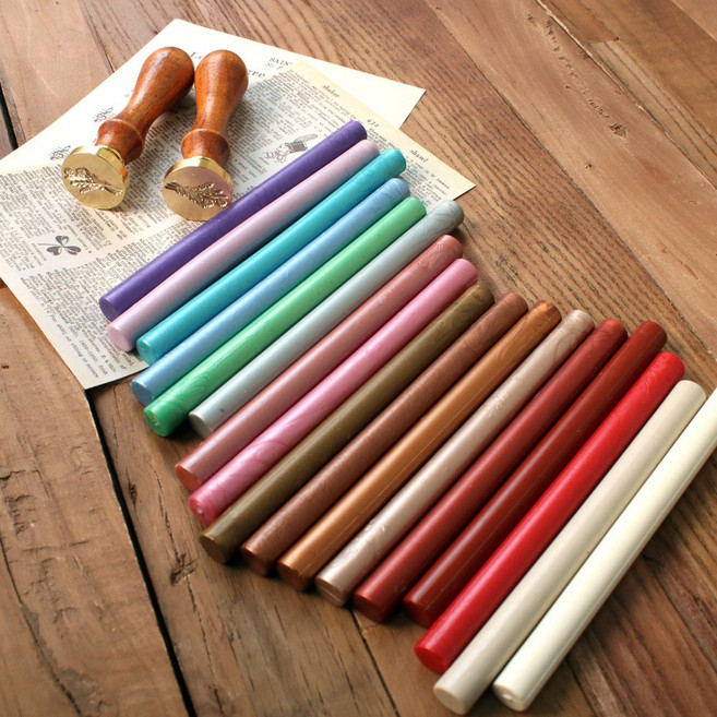 로맨틱노벰버 씰링 스탬프 글루건 스틱형 실링왁스 11mm - 51가지 컬러 글루건심, 10.캐롯