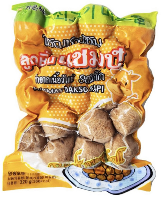 월월중국식품 냉동 소고기 미트볼 320g, 3개, 300g