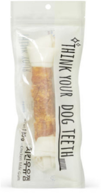 Think your dog teeth 딩고 우유껌 1P, 10개, 치킨, 130g