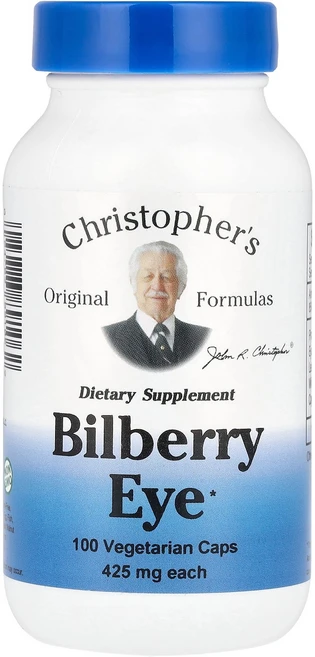 Christopher's Original Formulas Bilberry Eye 100 Vegetarian Caps, Christopher's Original Formula, 1개 - 쿠팡