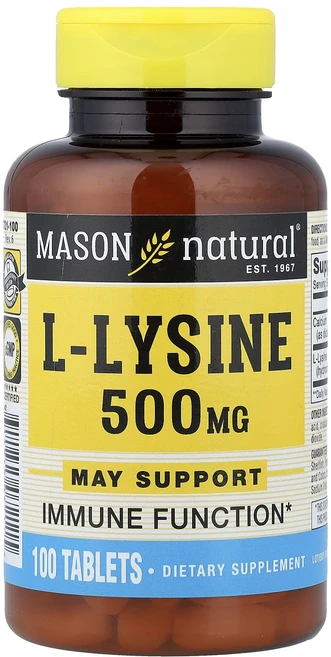 메이슨 내추럴 l-라이신 500mg 100정, 6개 - 쿠팡