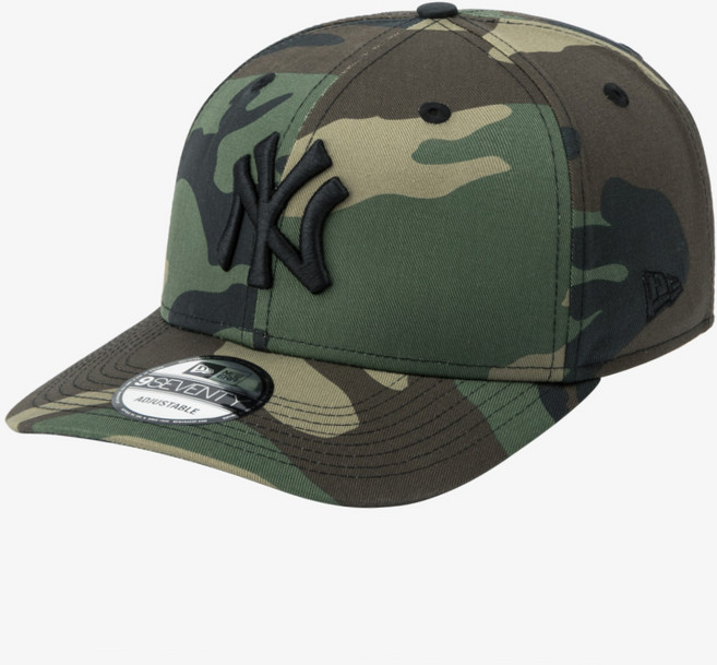 뉴에라 MLB 뉴욕 양키스 라이프 스타일 스트레치 스냅백 우드랜드 카모 14881492, OSFM, FREE(OSFM), 1개